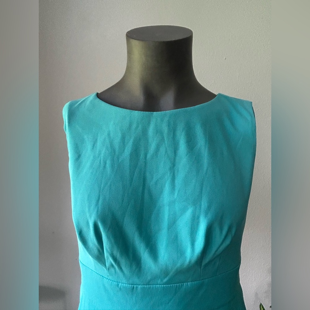 Turquoise Tiered Sheath Dress (Size 12) - Picture 11 of 13